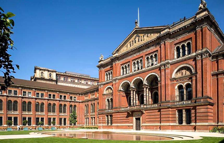 main building of the victoria and albert museum  